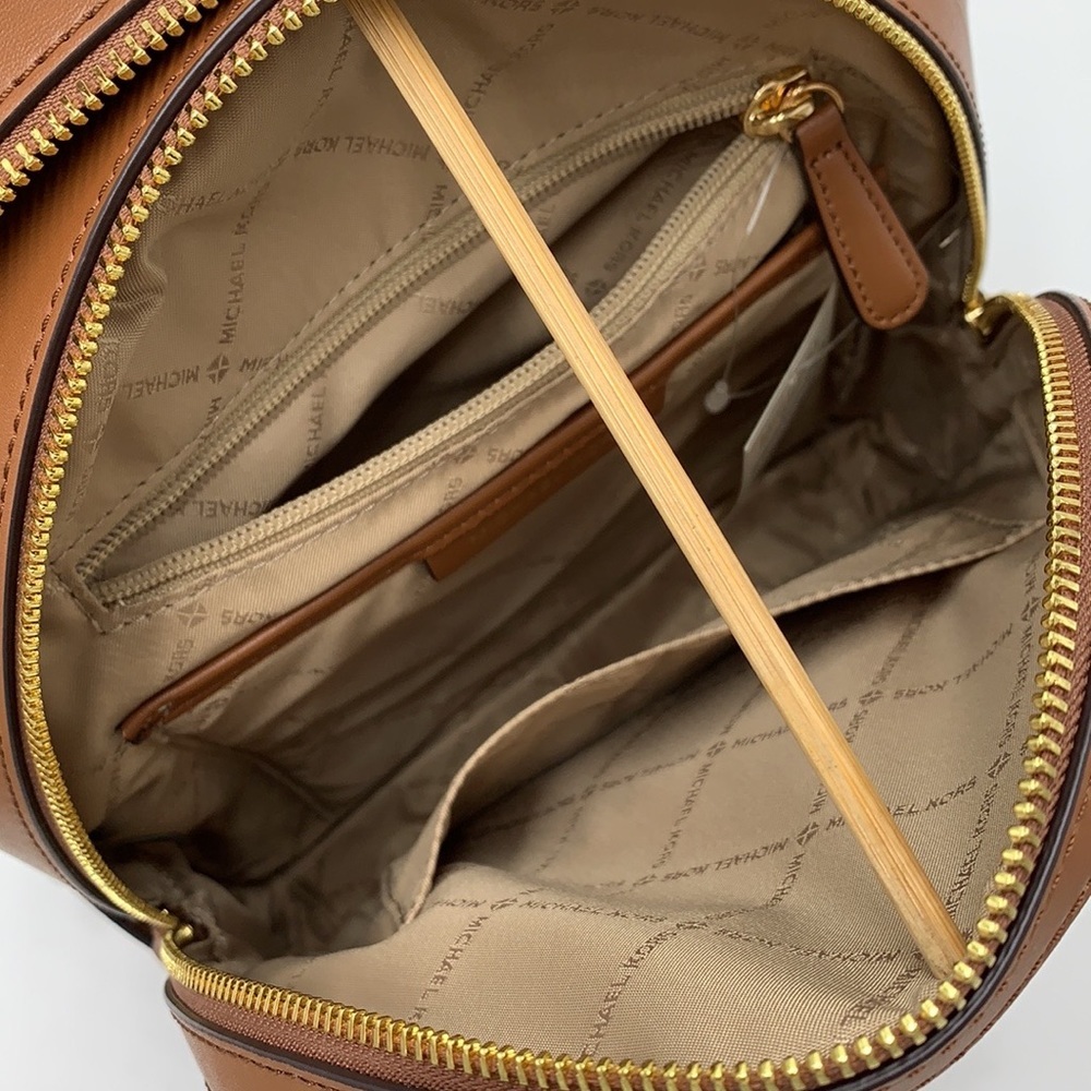 MICHAEL KORS JAYCEE MEDIUM BACKPACK VANILLA SIGNATURE COLOR NWT - Picture 11 of 16